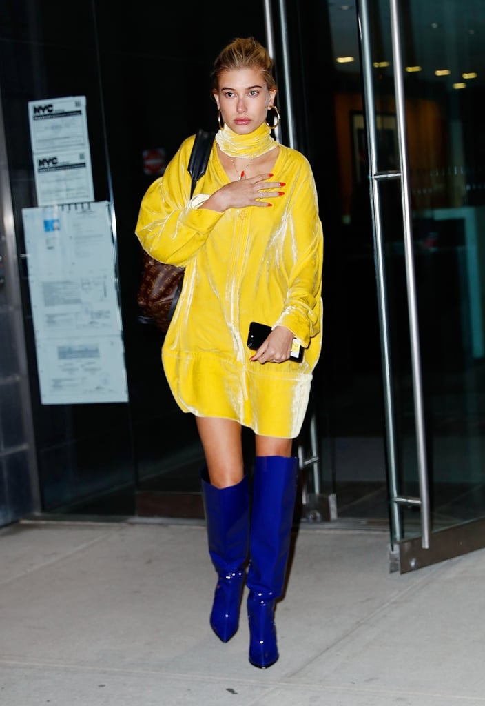 Electric blue 2025 knee high boots
