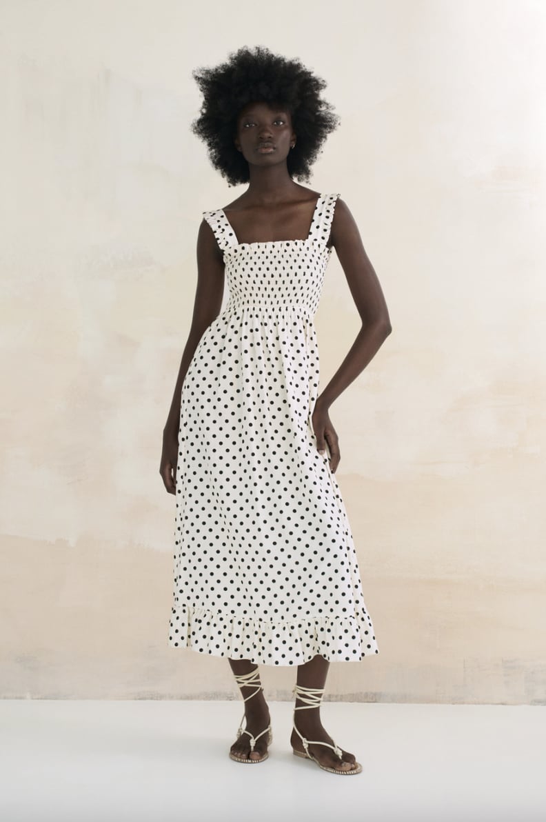 Printed midi dress zara 2025