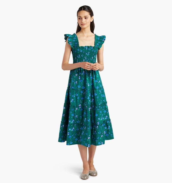 Hill House Home The Ellie Nap Dress in Emerald Space Floral Hill