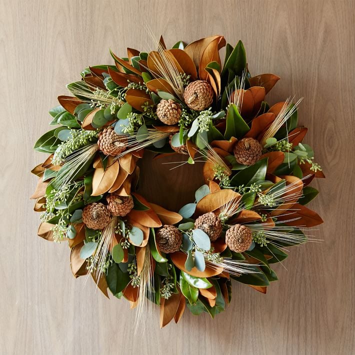 West Elm Magnolia Wheat Wreath