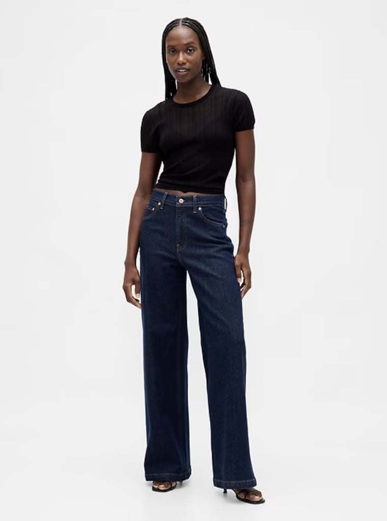 Gap High Rise Stride Wide-Leg Jeans