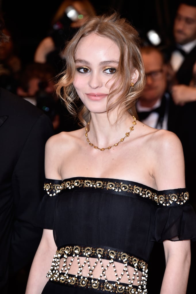 Lily-Rose Depp's Black Chanel Dress at Cannes 2016