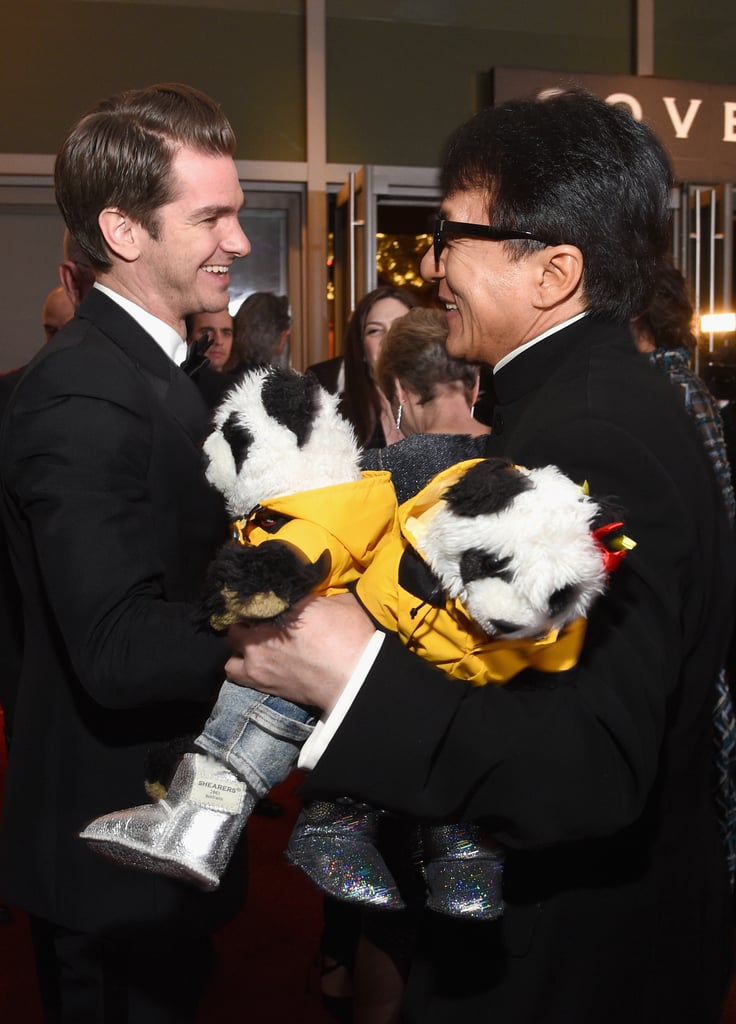 Pictured: Andrew Garfield and Jackie Chan
