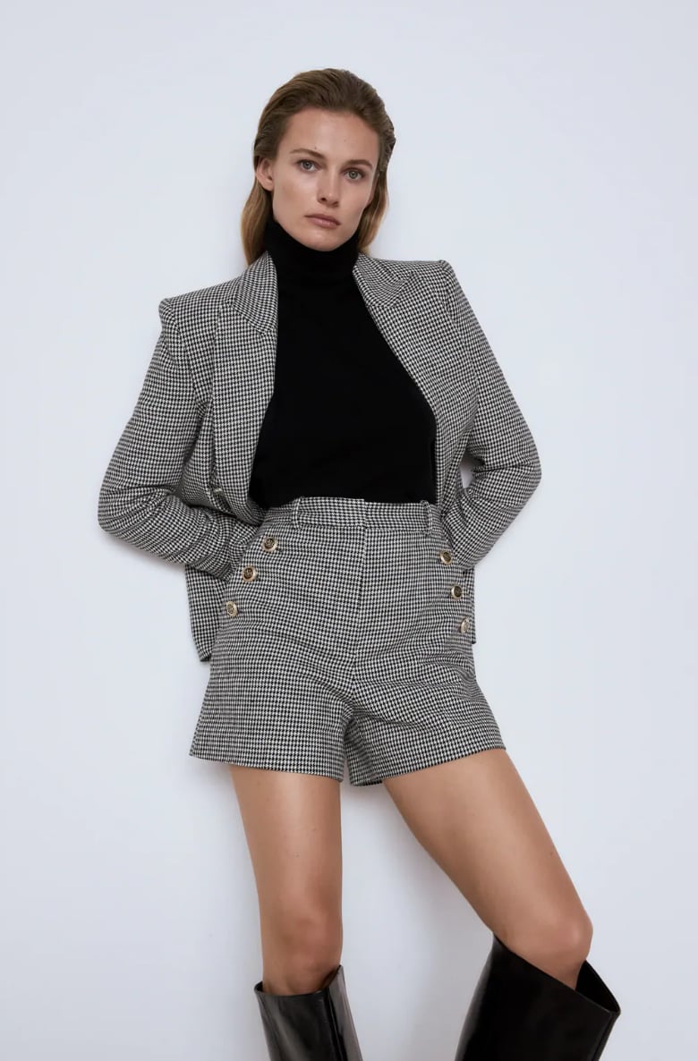 Zara Houndstooth Blazer