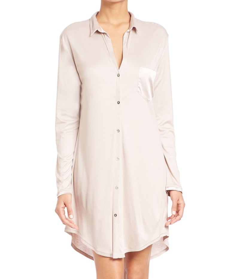 Hanro Modal & Silk Boyfriend Sleepshirt