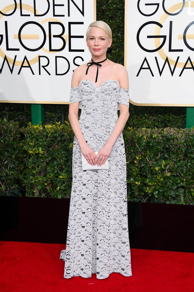 Image result for Michelle williams in louis vuitton at Golden Globes
