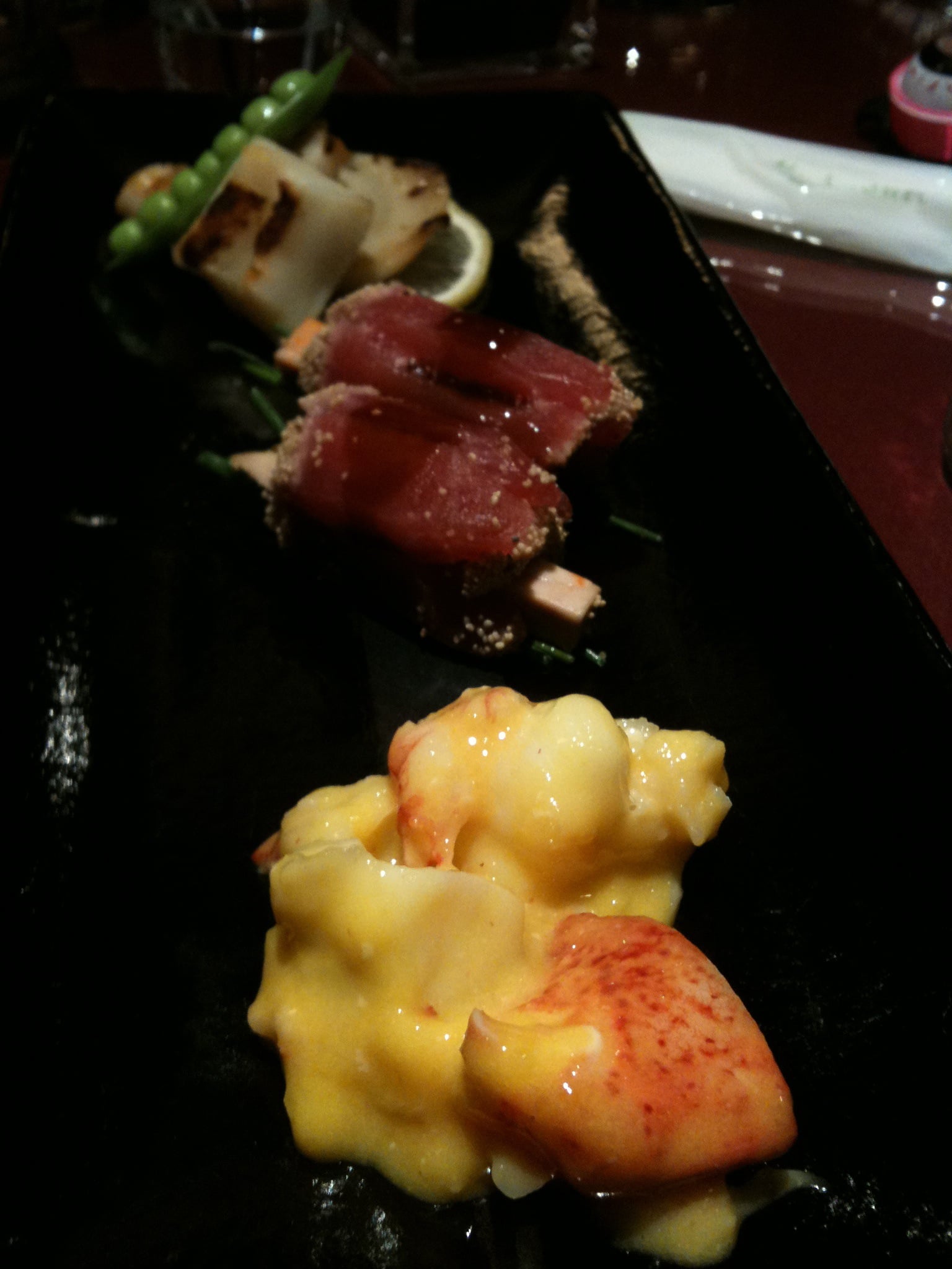 Lobster, Squid, I don't remember the middle one