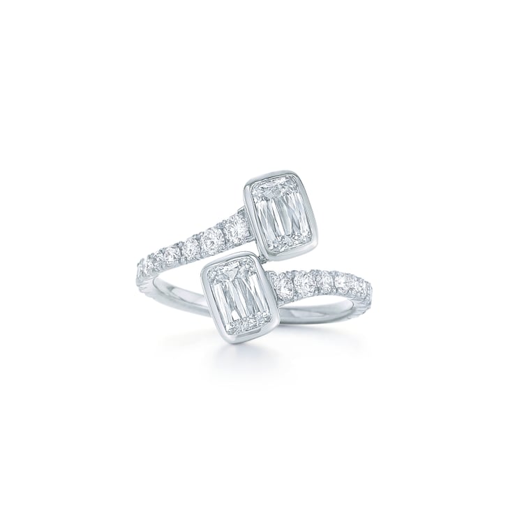 Ashoka Diamond Ring in Platinum | Two Stone Engagement ...