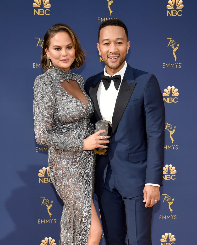 John Legend and Chrissy Teigen at the 2018 Emmys