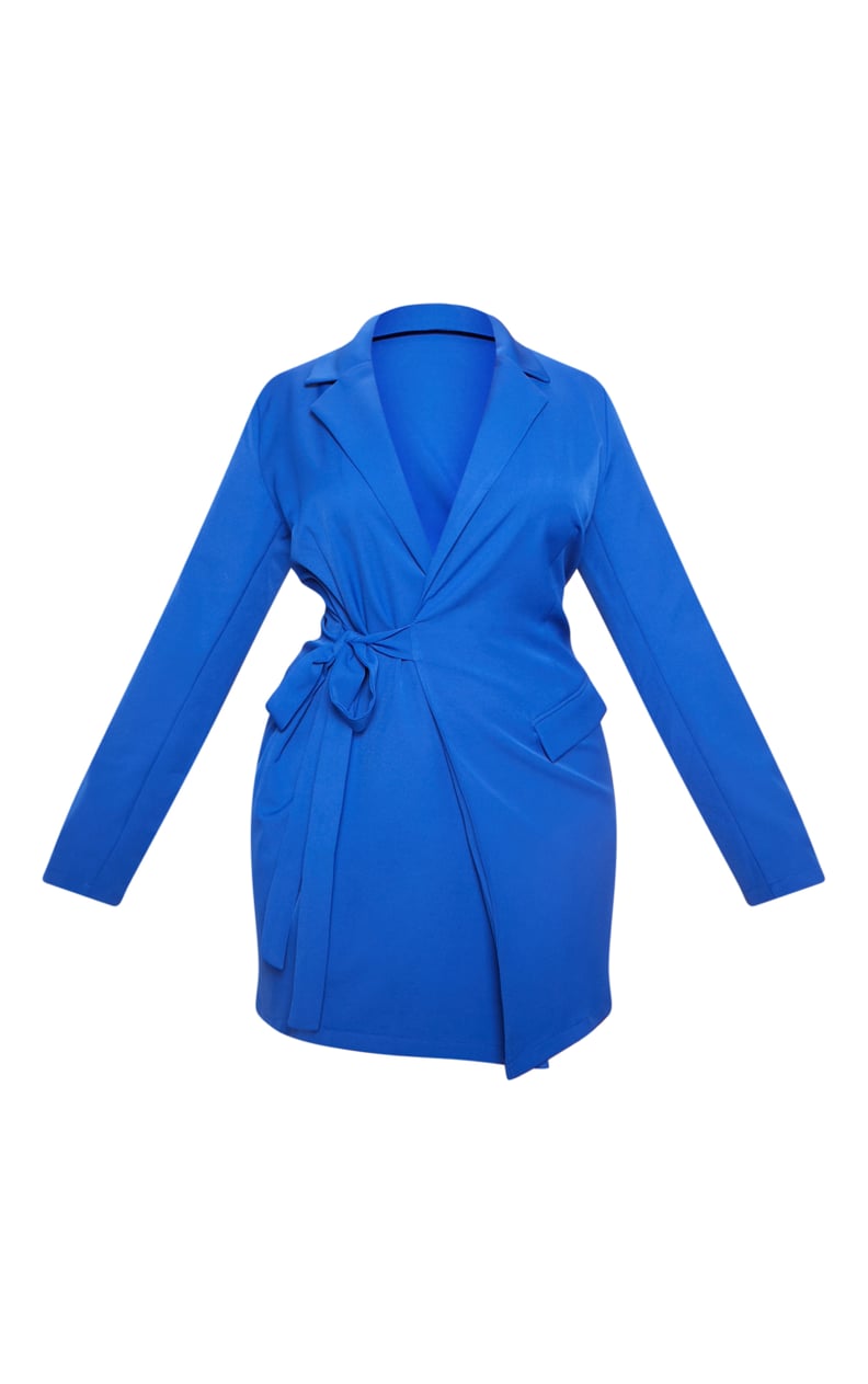 Cobalt Tie Detail Blazer Dress