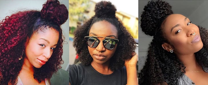 Half-Bun For Natural Hair
