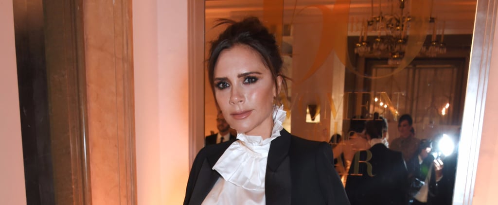 Victoria Beckham Yellow Pants at Harper's Bazaar Awards