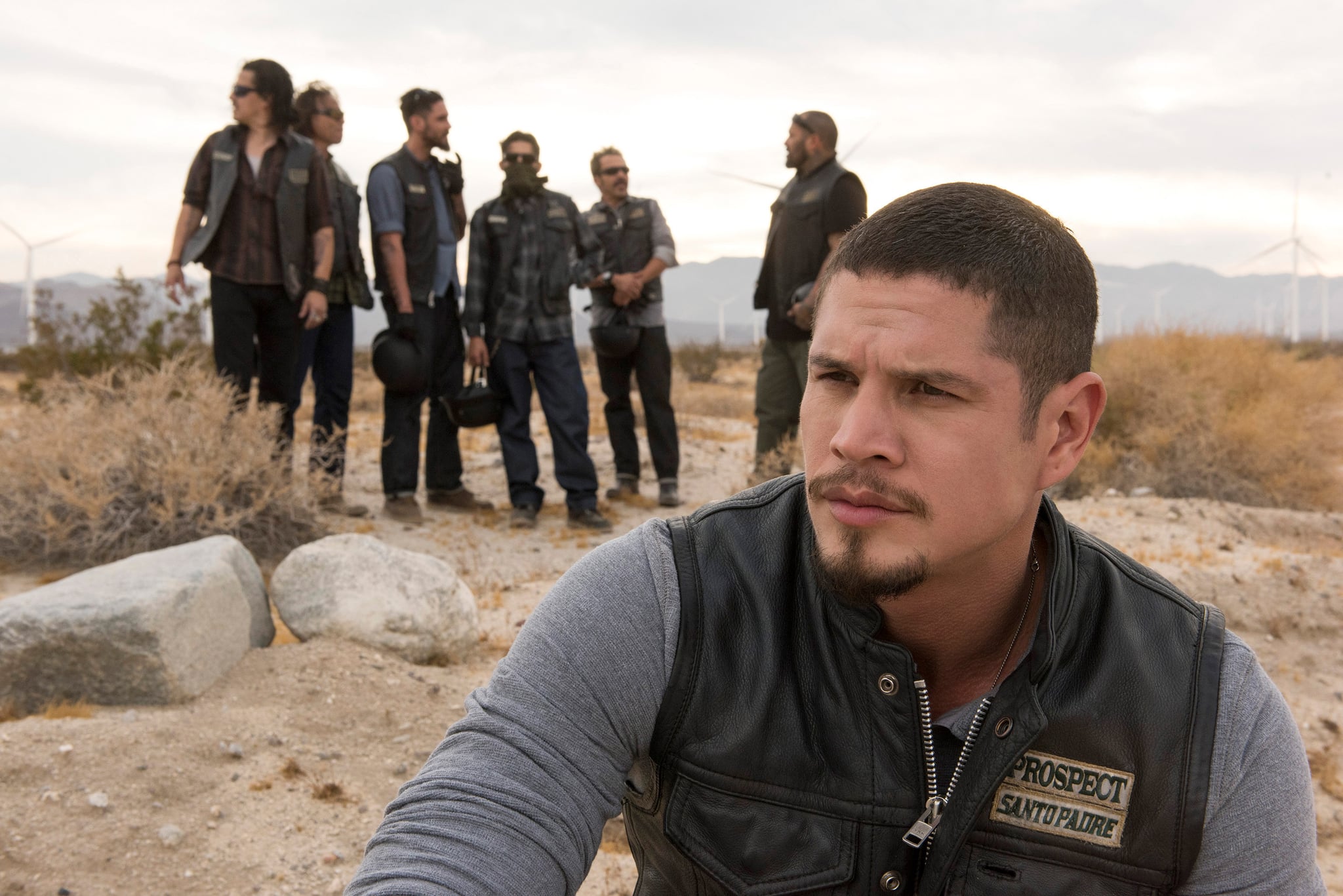 MAYANS, M.C., foreground: JD Pardo in 'Perro/Oc' (Season 1, Episode 1, aired September 4, 2018). ph: Prashant Gupta/ FX/courtesy Everett Collection