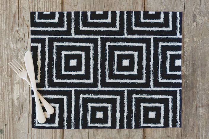 Minted Shibori Squares Placemats