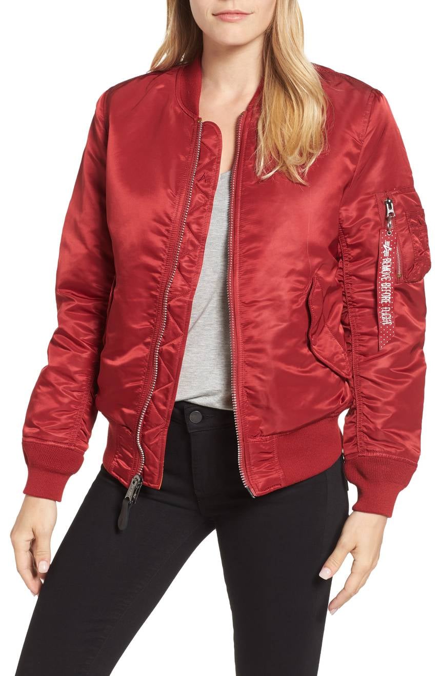 Alpha Industries MA-1 W Bomber Jacket Ditch Your Blazer! We Found Cute  and Comfortable Jackets Perfect For Travel POPSUGAR Fashion Photo