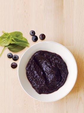 Blueberry Spinach Puree