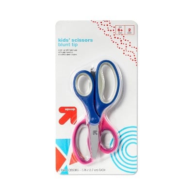 up & up™ 2ct Kids' Scissors Blunt Tip