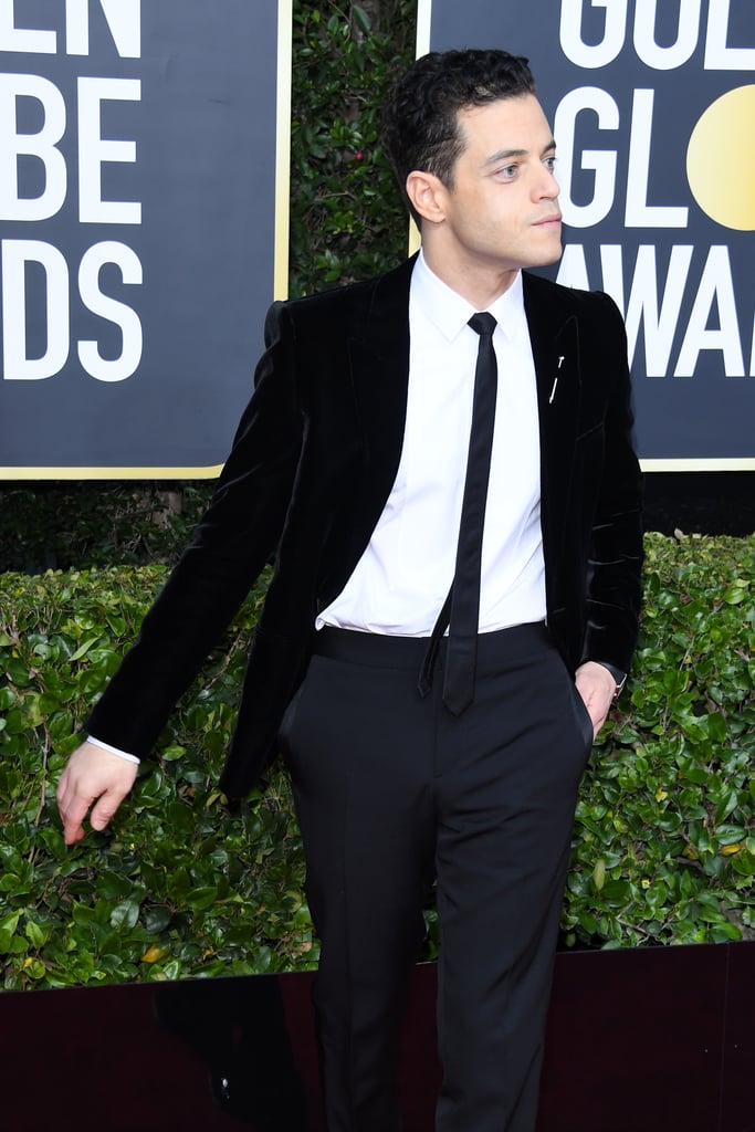 Rami Malek and Lucy Boynton at the Golden Globes 2020