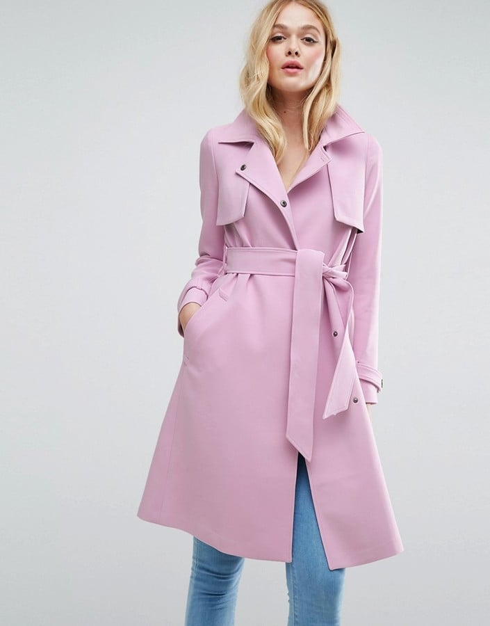 ASOS Bonded Trench With Contrast Trims