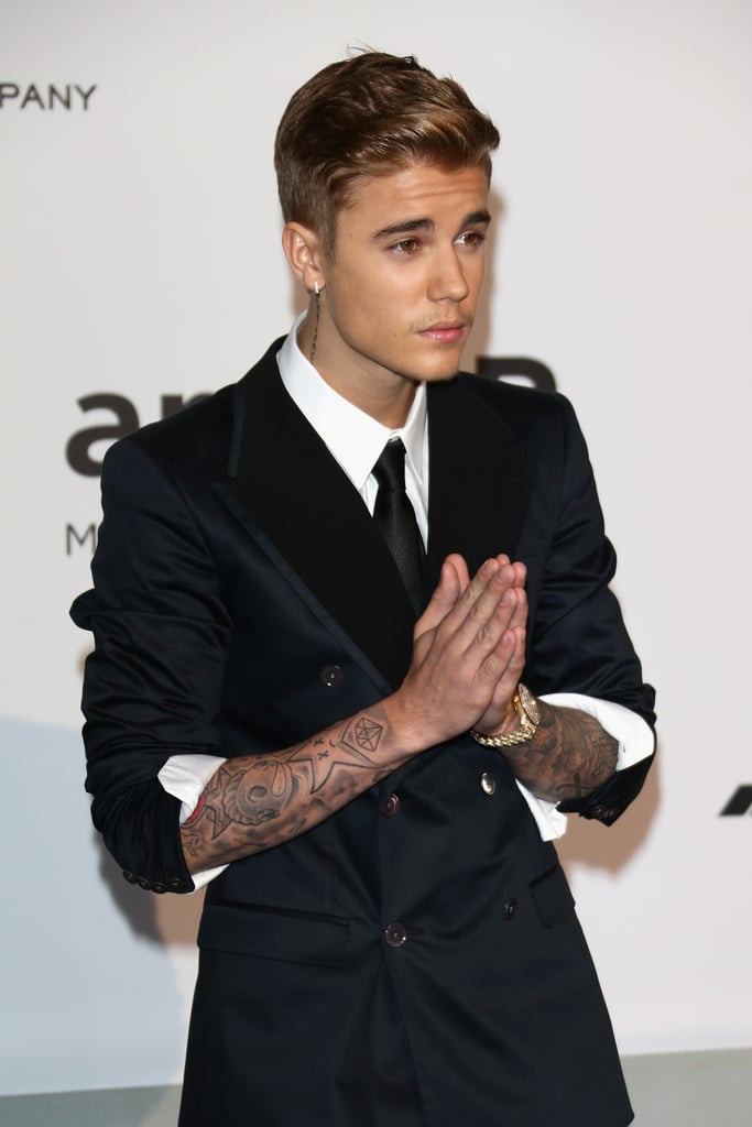 Justin Bieber arrived at the gala.