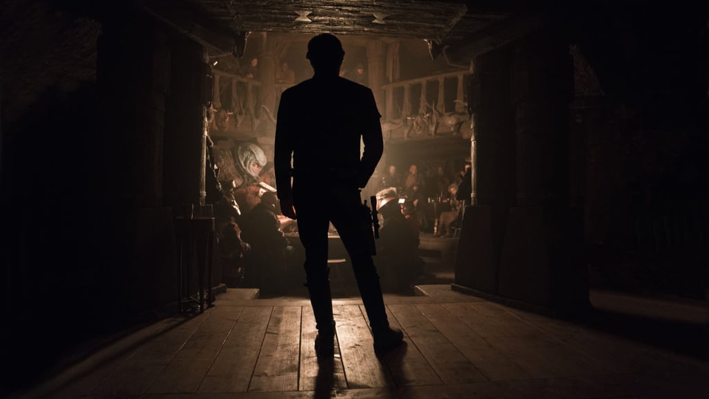 Han debating whether or not to roll the dice.