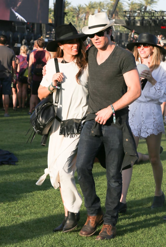 Ian Somerhalder and Nikki Reed Kiss at Coachella | Pictures