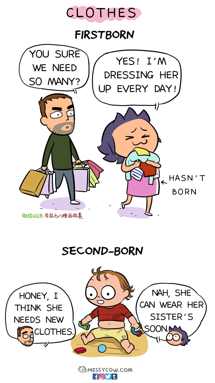 This Mom's Comic Series Totally Nails the Differences Between Raising Your First and Second Child