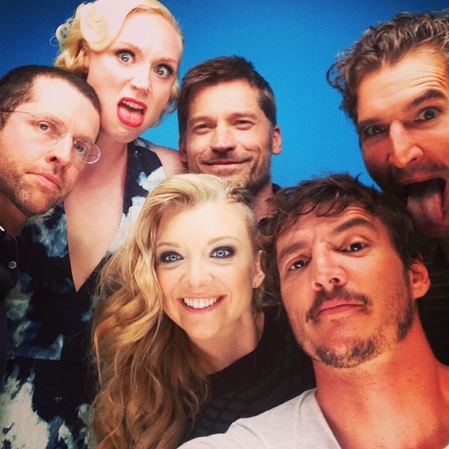 "Con shenanigans," Pedro Pascal wrote in the caption for his packed selfie with his Game of Thrones buds, including Gwendoline Christie, Natalie Dormer, and Nikolaj Coster-Waldau.
Source: Instagram user pascalispunk