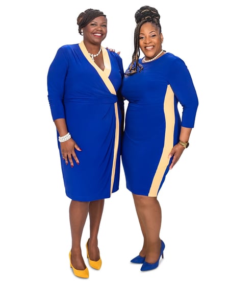 Macy's royal blue dress plus size sales