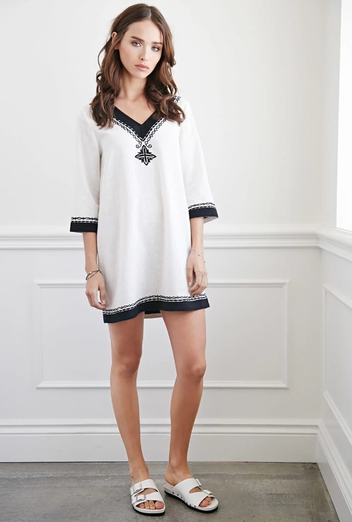 Forever 21 Diamond Embroidered Mini Dress ($35)