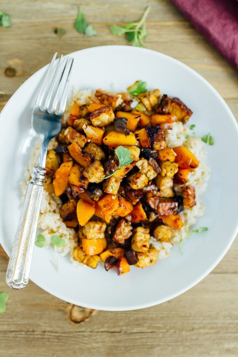 Tempeh Butternut Squash Bake