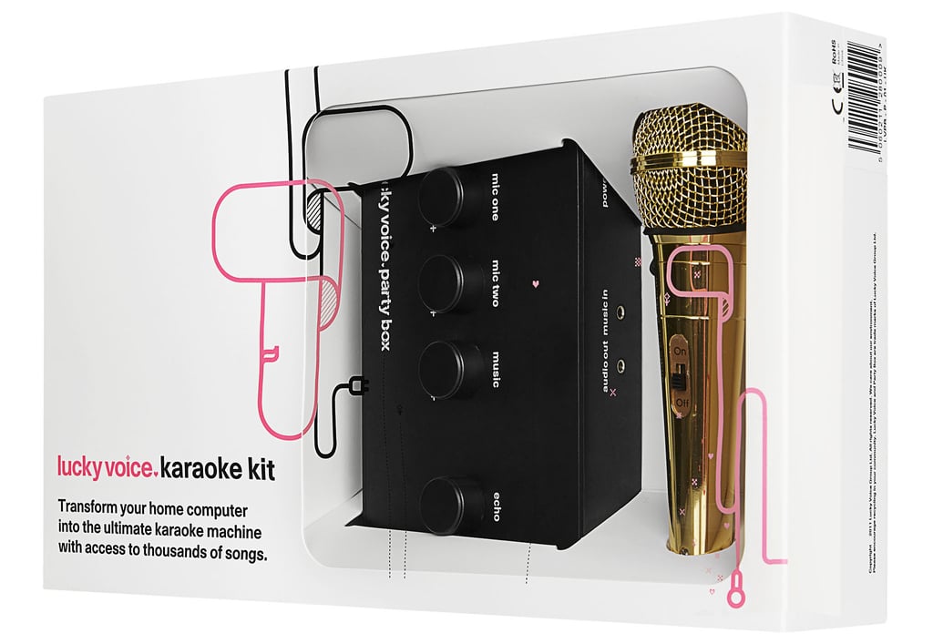 Lucky Voice Gold Karaoke Party Box ($96)