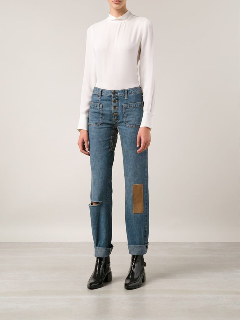 Saint Laurent Patchwork Jeans ($1,090)