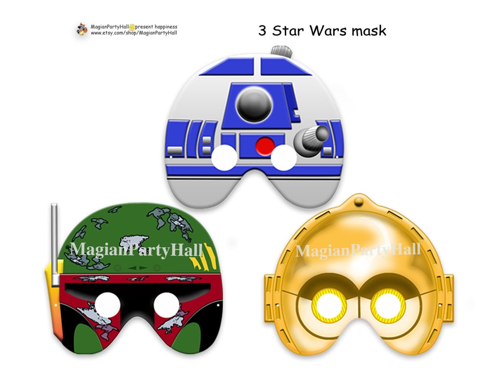 Can't have a Star Wars-themed wedding even though you really want to? Go for the next best thing with these printable props ($3) featuring R2, C-3PO, and Boba Fett.