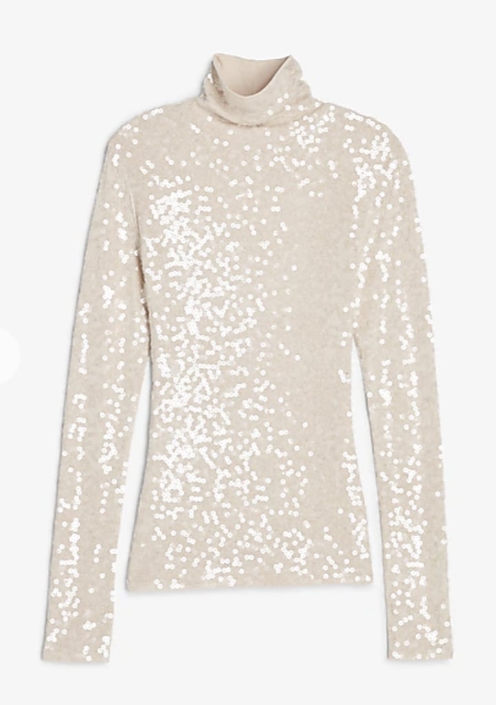 express sequin turtleneck