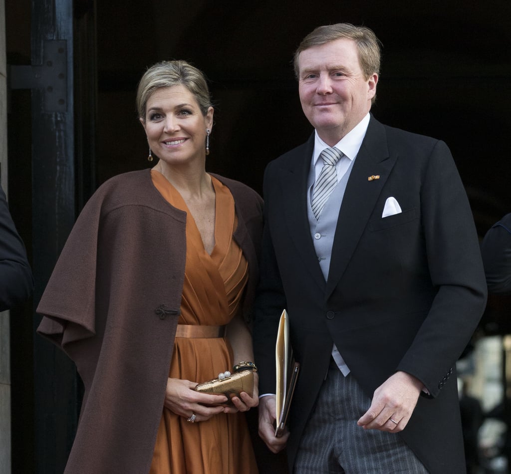 Queen Máxima and King Willem-Alexander at the New Year's reception for the diplomatic corps in Amsterdam.