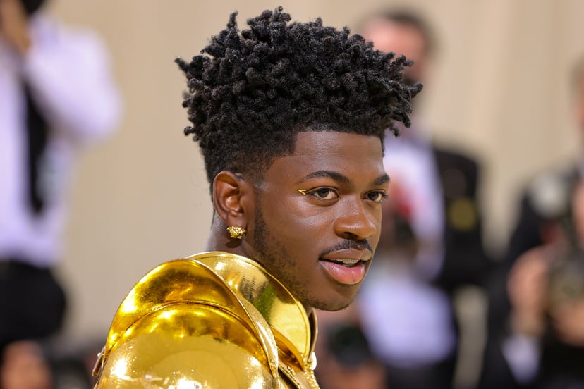 NEW YORK, NEW YORK - SEPTEMBER 13: Lil Nas X attends The 2021 Met Gala Celebrating In America: A Lexicon Of Fashion at Metropolitan Museum of Art on September 13, 2021 in New York City. (Photo by Theo Wargo/Getty Images)