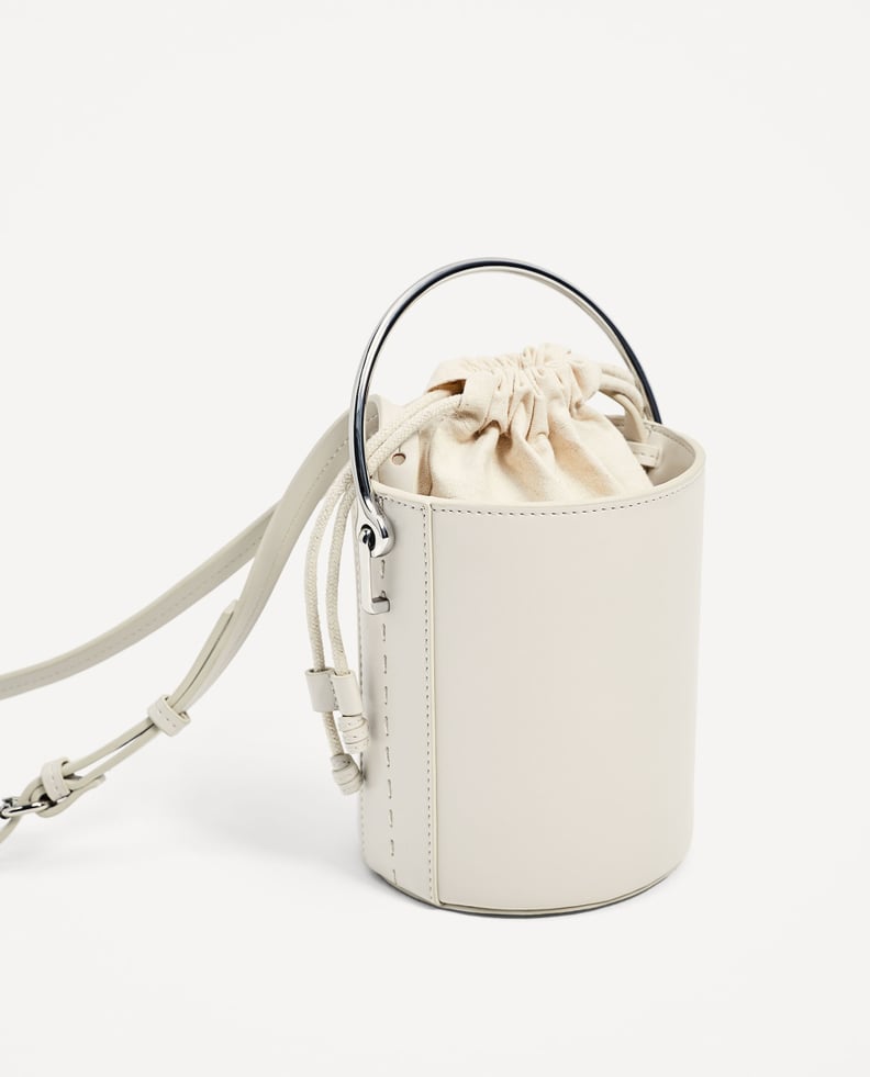 Zara Cross-Body Bag With Metallic Handle