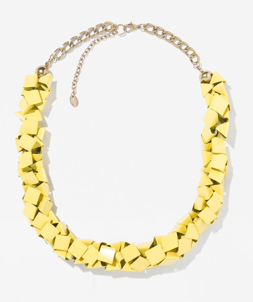 Zara yellow metallic necklace ($30)