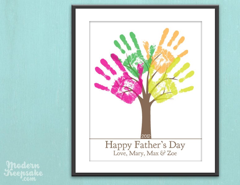 Personalized DIY Child's Handprint Tree