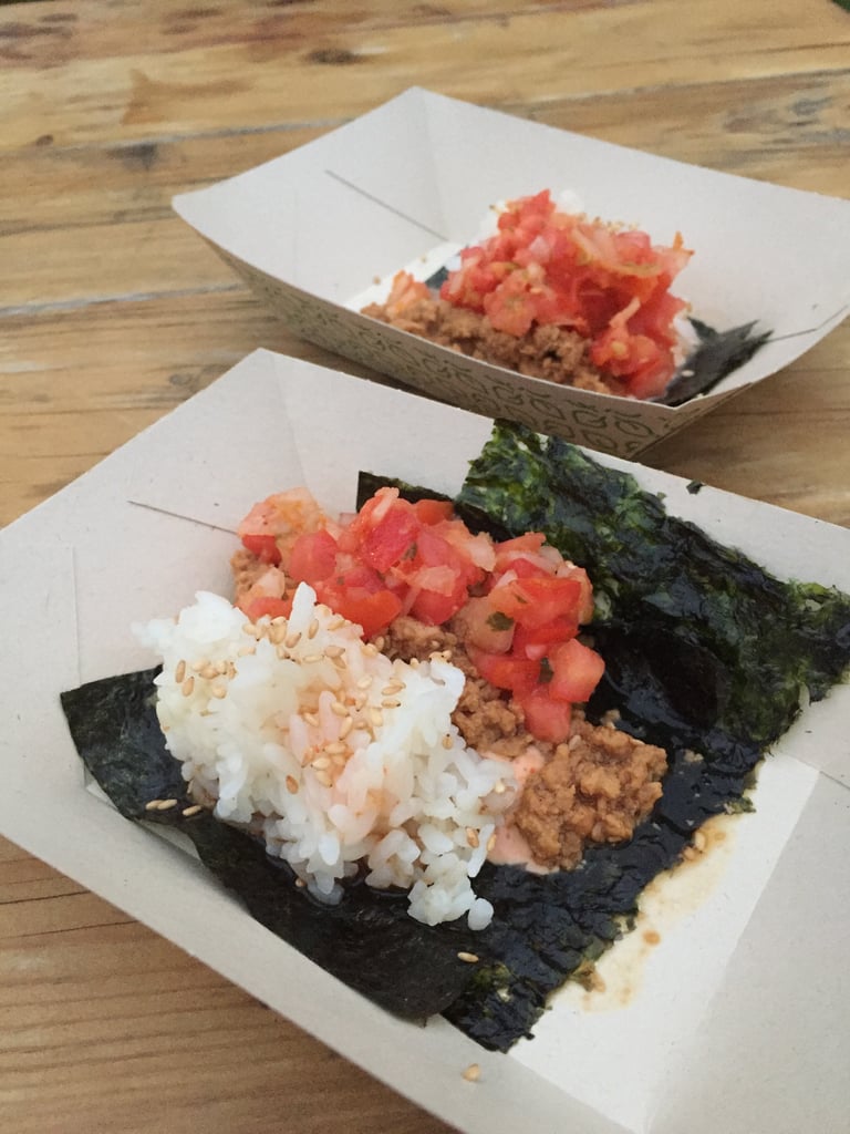 Create the ultimate sushi-taco hybrid by wrapping the filling in seaweed.