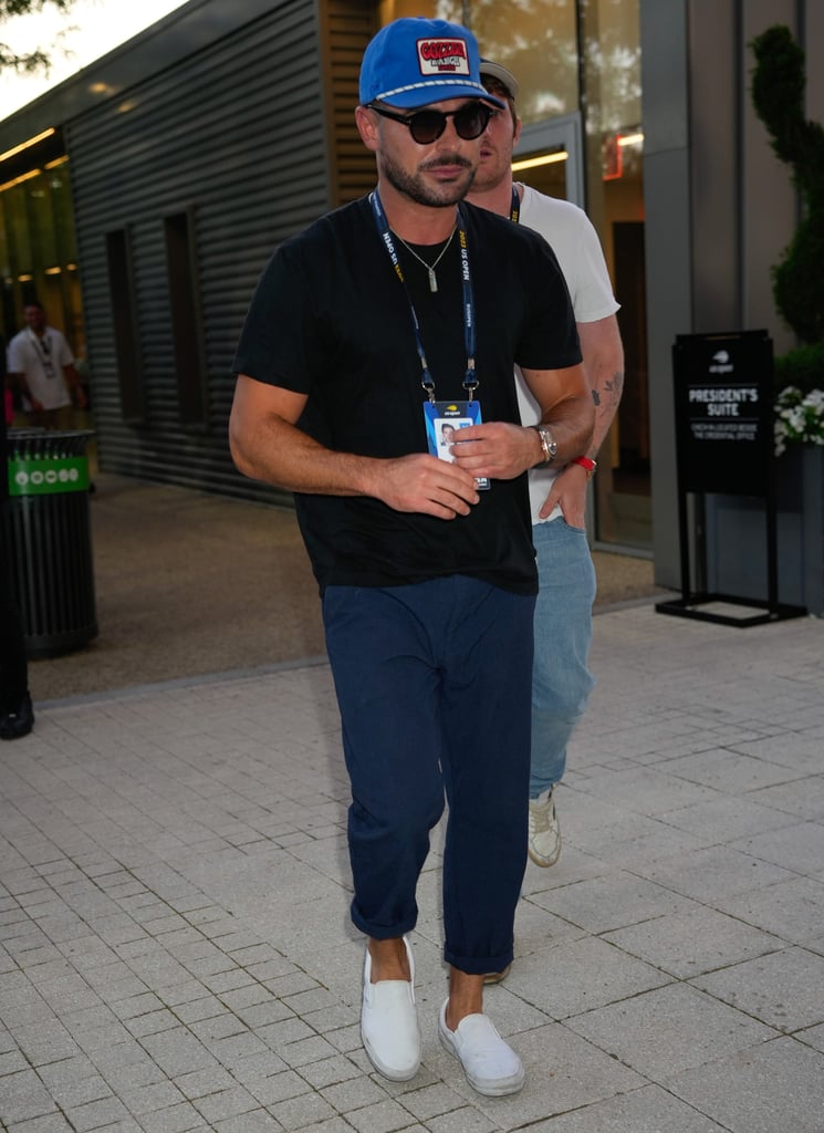 Zac Efron at the US Open on Sept. 1.