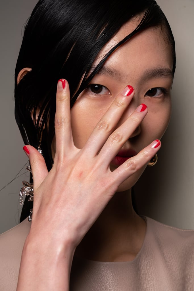 16Arlington's Red Swoop Nails at LFW Autumn 2020