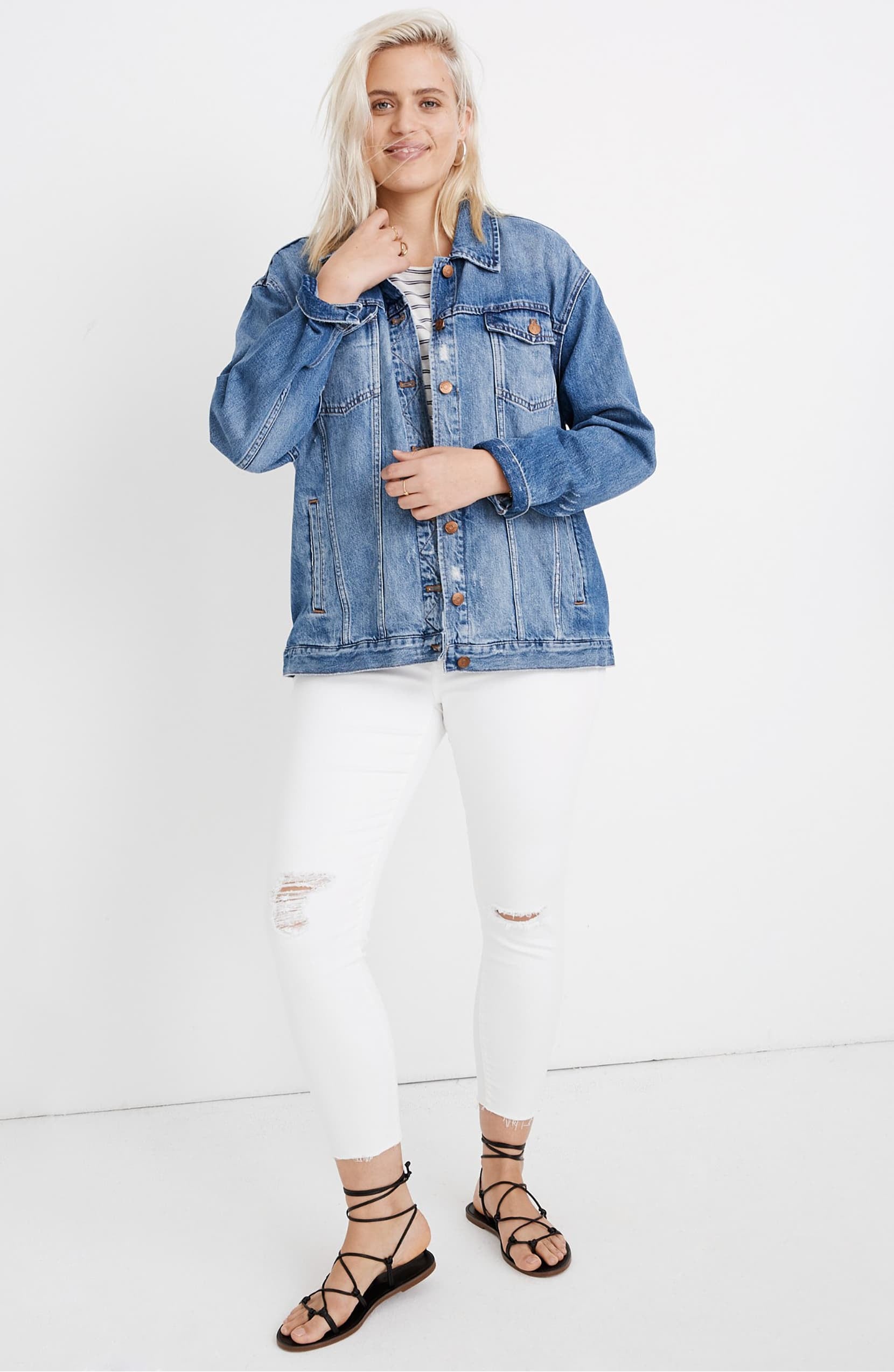 ZJHANHGKK thin jean jacket women for summer  