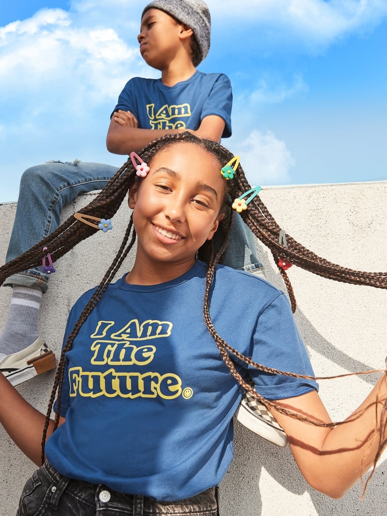 POPSUGAR x Old Navy Graphic Drop-Tail Unisex Tee For Kids