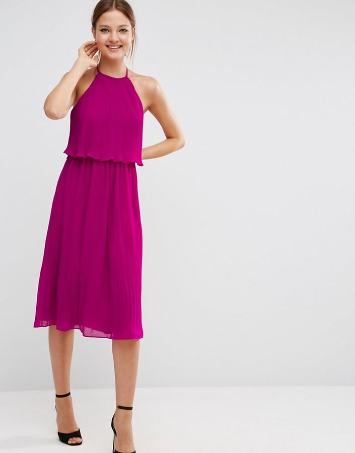 ASOS Pleated Midi Dress