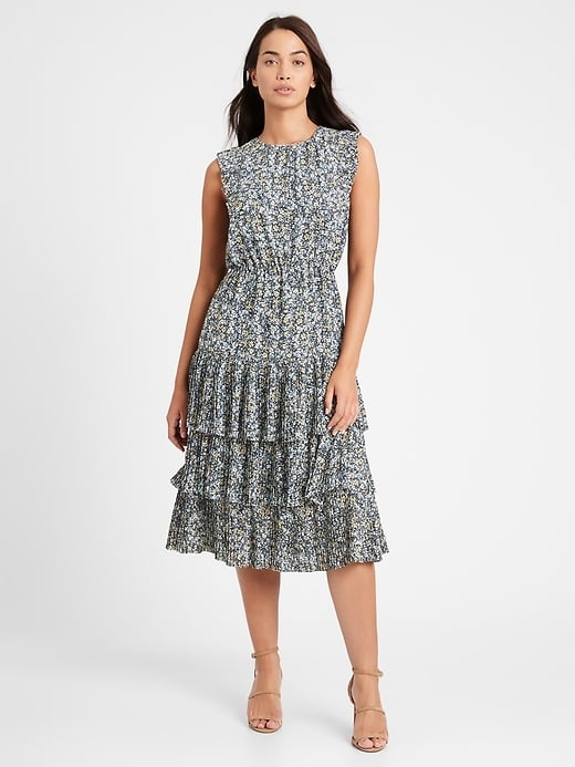 Banana Republic Pleated Midi Dress