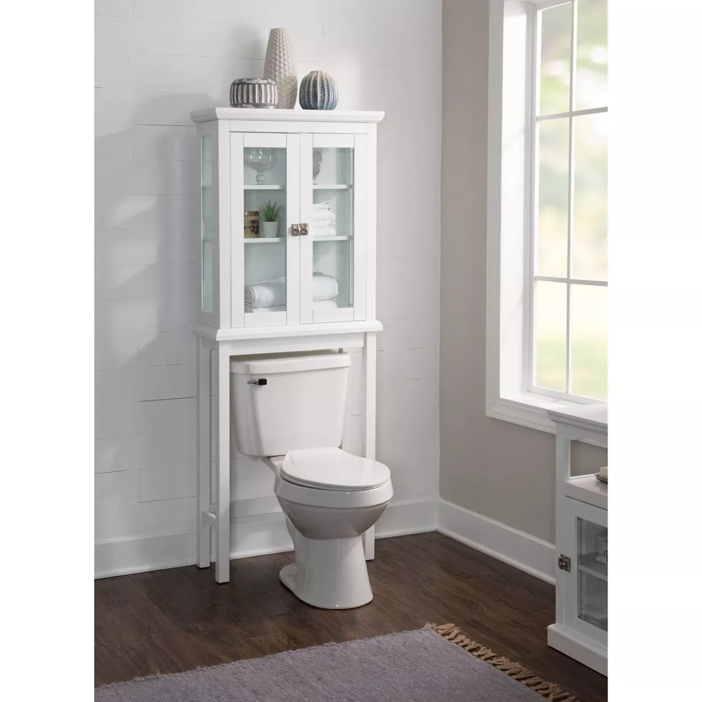Over-the-Toilet Cabinet: Scarsdale Spacesaver White Linon