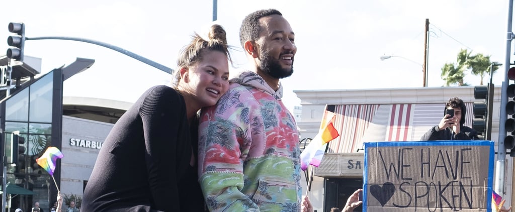 I Love That Chrissy Teigen and John Legend Joined the Biden-Harris Celebration From the Car
