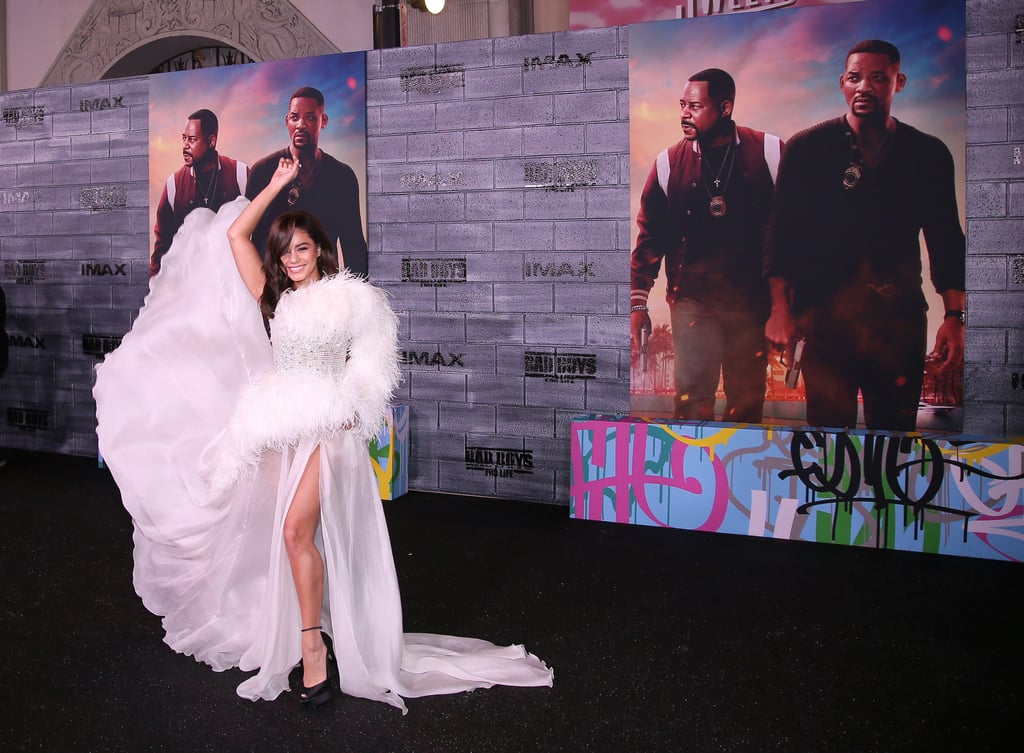 Vanessa Hudgens's Feather Dress at the Bad Boys Premiere